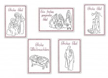 Stickserie - ITH Postkarten Krippenspiel